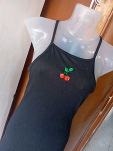 Chic Black Halter Neck Mini Dress