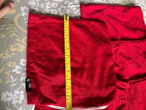 Red Decorative Cushion Covers (Set of 5)