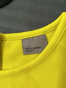 Bright Yellow Sleeveless Crop Top