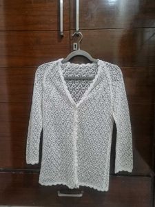White Lace Cardigan