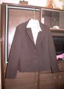Striped Brown Blazer