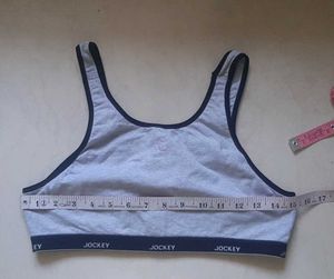 Jockey Grey Sports Bra + Free beige br