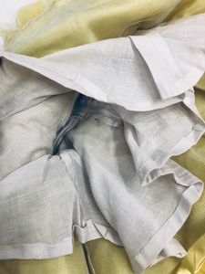Light Yellow And Silver Party Wear Frock