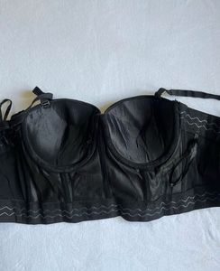 Rhinestone Bustier Crop Top