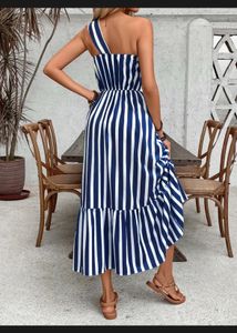 Striped Midi Dress