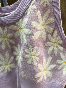 Floral Knit Crop Top