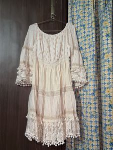 Bohemian Chic Off-Shoulder Tiered Dress