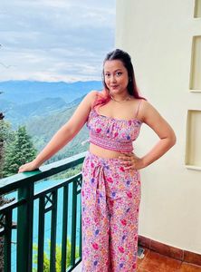 Floral Print Pink co ord set