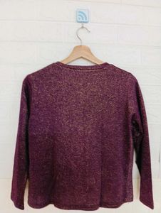 Sparkly Purple Long Sleeve Top