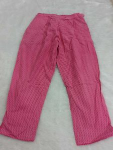 Pink Printed Kurta and Pants Set