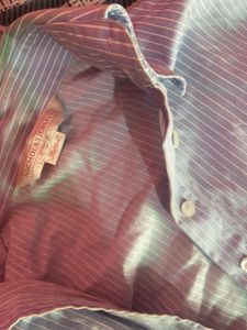 Classic Striped Button-Up Shirt Baddie /formal