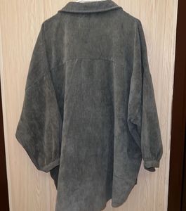 Oversized Corduroy Shirt Jacket