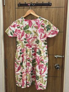 Floral Print Button-Down Midi Dress