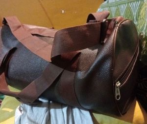 Stylish Brown Duffel Bag