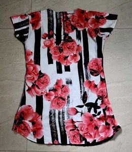 Long Floral Print Top 🌸✨️