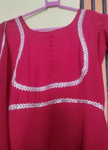 Elegant Magenta Kurta Set with Dupatta