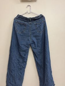 side slits Wide Leg Jeans