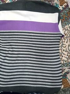 Striped V-Neck Sweater