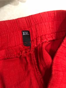 Red Casual Pants