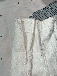 Women's White Eyelet Shorts