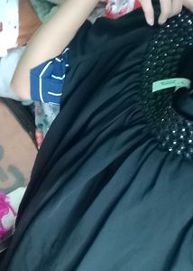 Elegant Black Embellished Dress