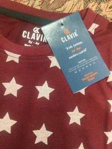 Cute Star Print Kids Outfit