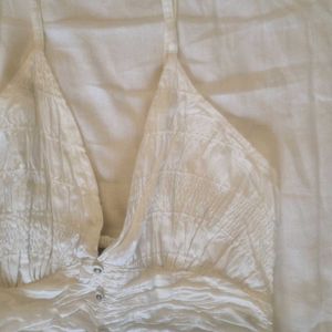 White Flowy Beach Dress
