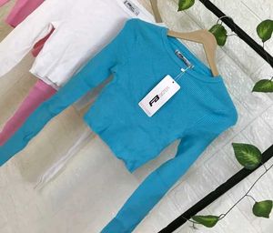 Turquoise Ribbed Cropped Top