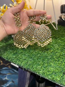 wear only 2 times.      🚫Exquisite Kundan &amp; Pearl