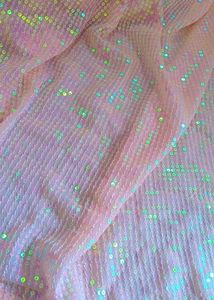 Sparkly Pink Sequin saree