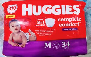 HUGGIES COMPLETE COMFORT MEDIUM SIZE 34 UNIT PACK