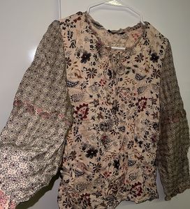 Bohemian Floral Print top