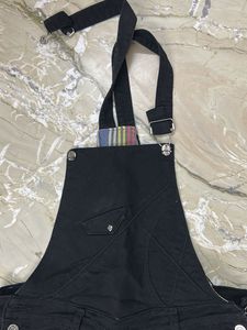 Black Denim Overalls for Women