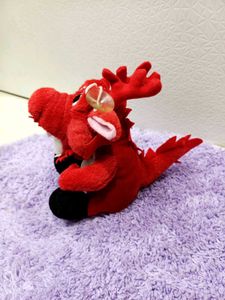 Adorable Red Dragon Plush Toy