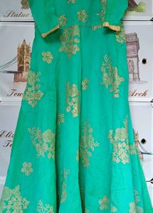🩵💚Sea Green Embroidered Anarkali Kurti | Party W