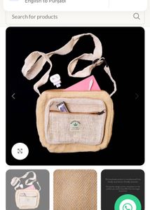 Hemp Crossbody Bag