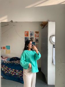 Mint Green Knit Sweater