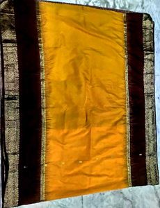 yellow wedding wear saree