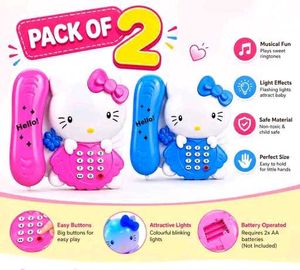 Pack of 2 Hello Kitty Toy Phones