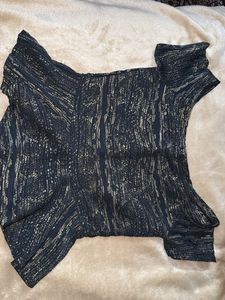 Sparkly Black &amp; Gold Blouse