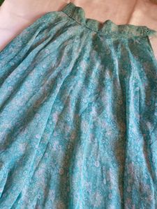 Beautiful Teal Floral skirt