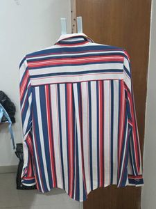 LC Wakiki Striped Wrap Blouse