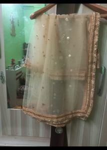 Ready-made dress with heavy pearl Dupatta