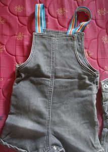 Cute Denim Overalls Set (jumpsuit)