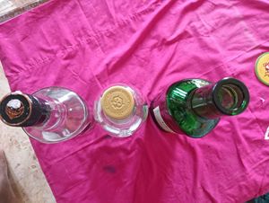 Empty bottle for decoration DIY