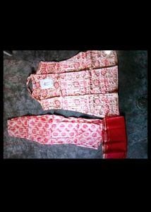 Floral Kurti Set with Dupatta