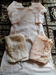 New Chikankari Stitched Suit 3pc