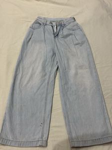 Light Wash Wide Leg Jeans
