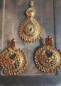 Elegant Gold-Tone Statement Earrings