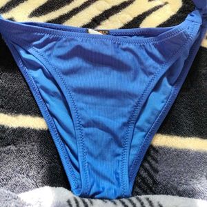 Vibrant Blue Tie-Side Bikini Bottoms